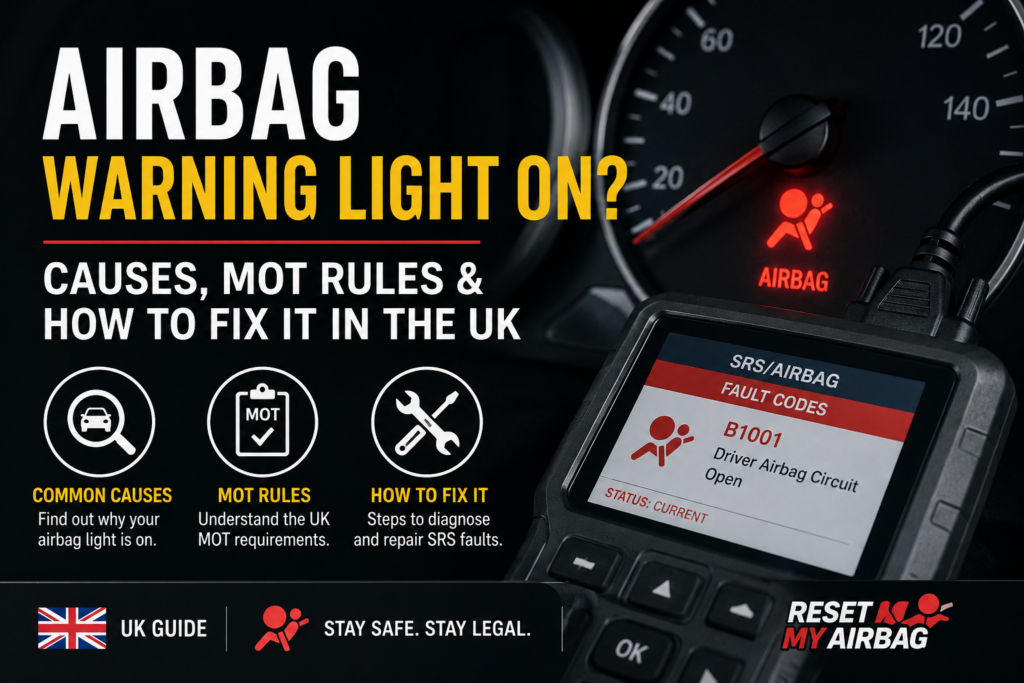 Airbag Warning Light On? Causes, MOT Rules & How to Fix It in the UK reset my airbag